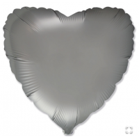 Ф Б/РИС 18" СЕРДЦЕ Сатин Steel Grey